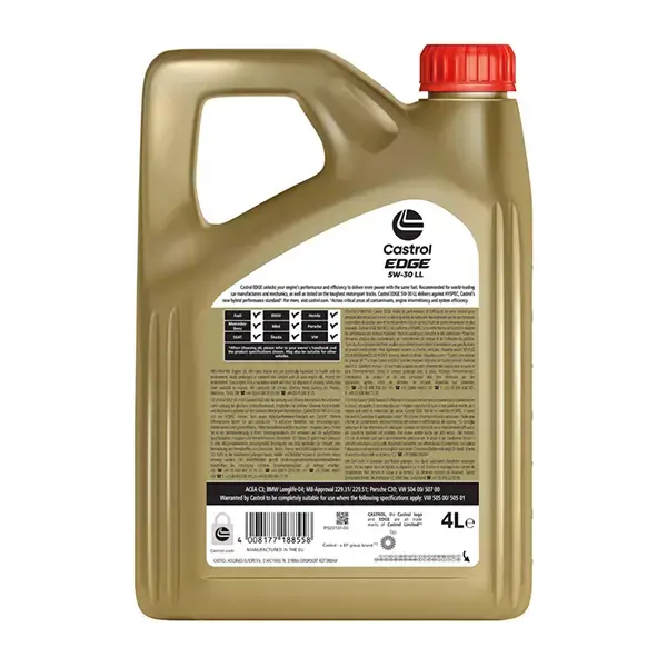 Castrol Edge Long Life Engine Oil - 5W-30 - 4ltr