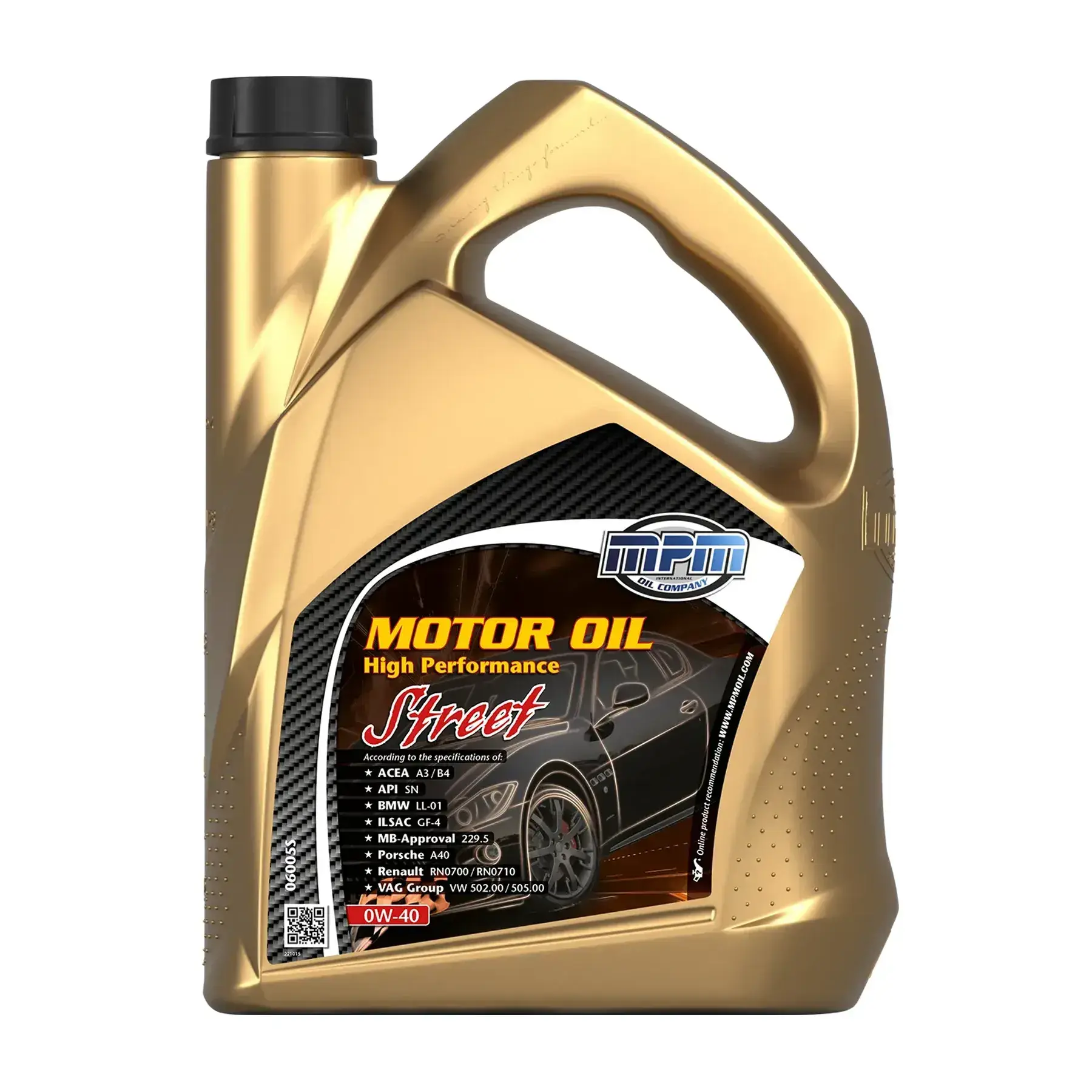MPM Oil 0W-40 High Performance Street 5L