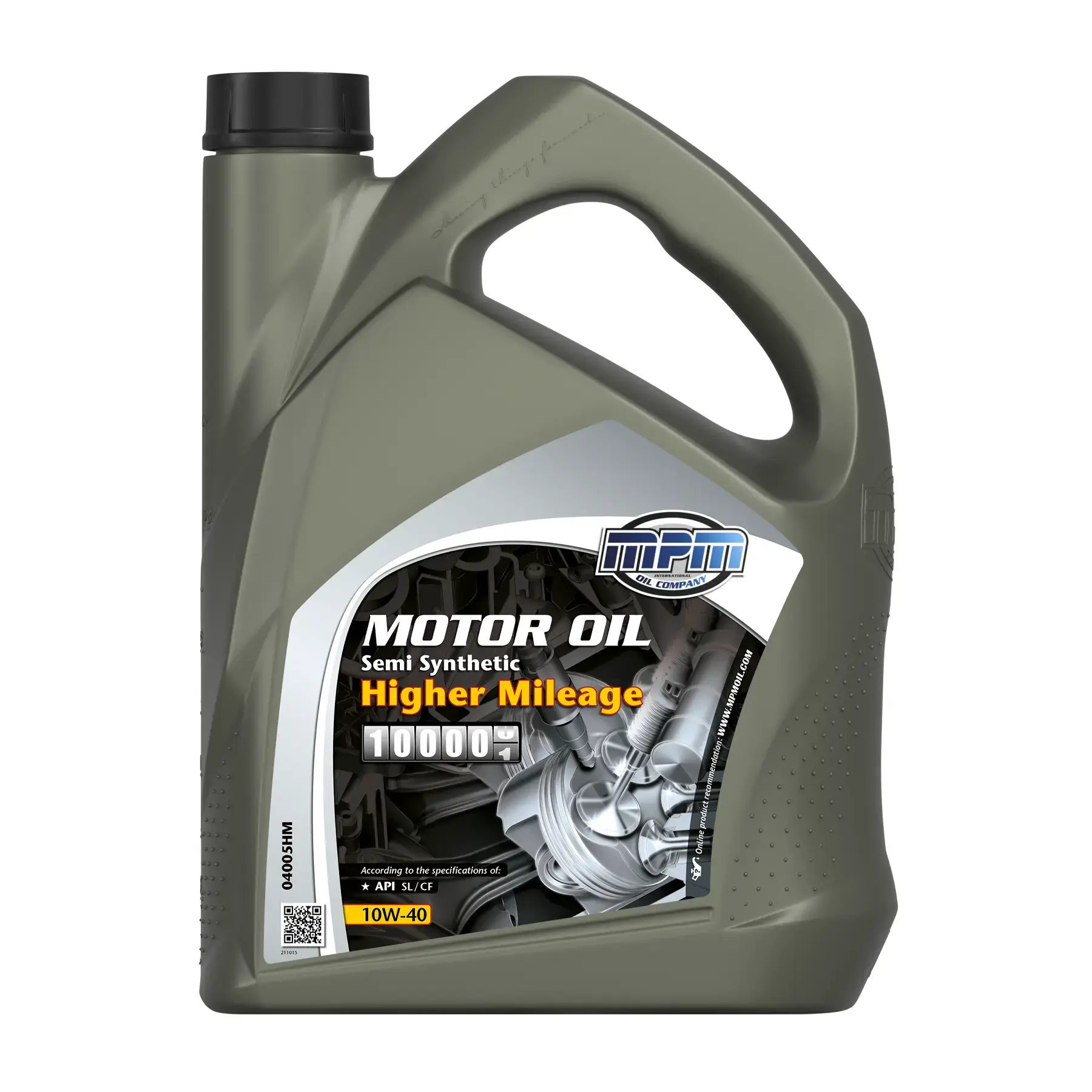 MPM Oil 10W-40 Semi Synthetic Higher Mileage 5L