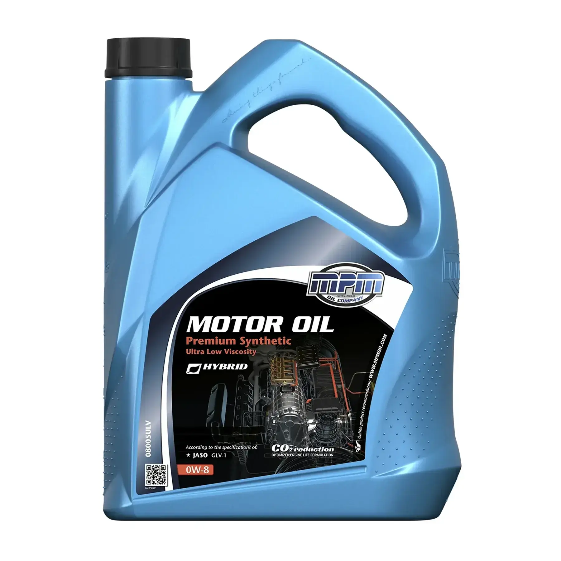 MPM Oil 0W-8 Premium Synthetic Ultra Low Viscosity 5L