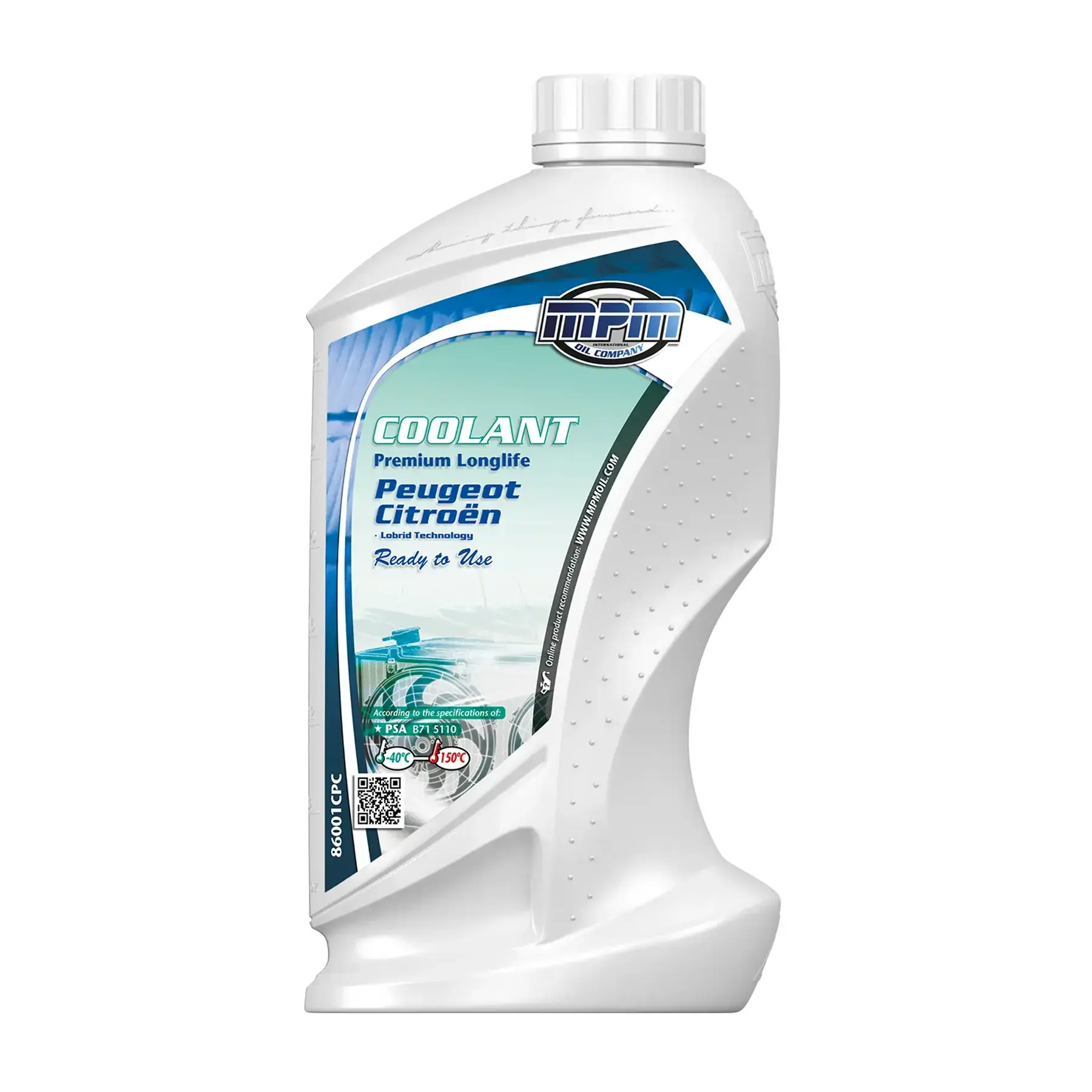 MPM Coolant Premium Longlife -40°C CPC Ready to Use Citroen / Peugeot 1L