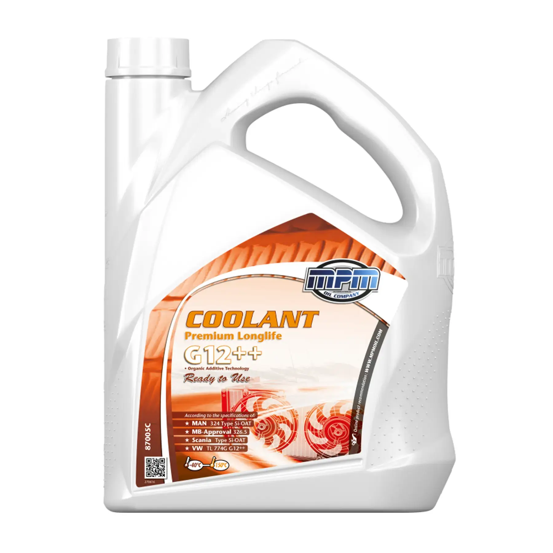 MPM Coolant Premium Longlife -40°C G12++ Ready to Use 5L