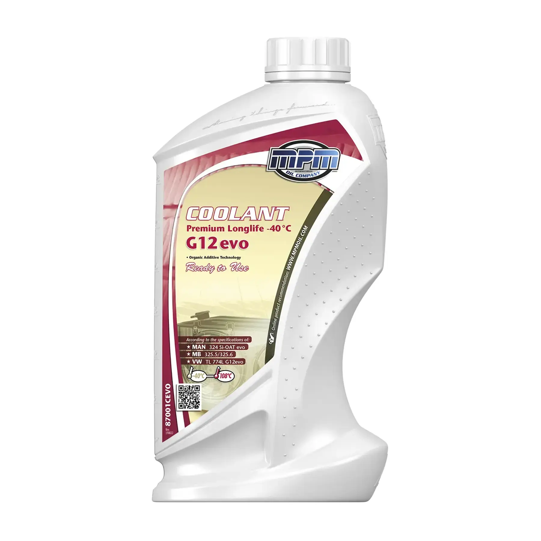 MPM Coolant Premium Longlife -40°C G12evo Ready to Use 1L