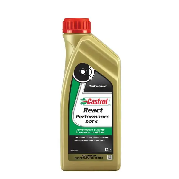 Castrol React Dot4 Performance Brake Fluid - 1ltr