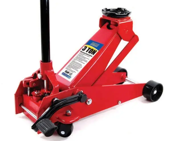MasterPro 3 Ton Professional Quick-Lift Trolley Jack with Foot Pedal