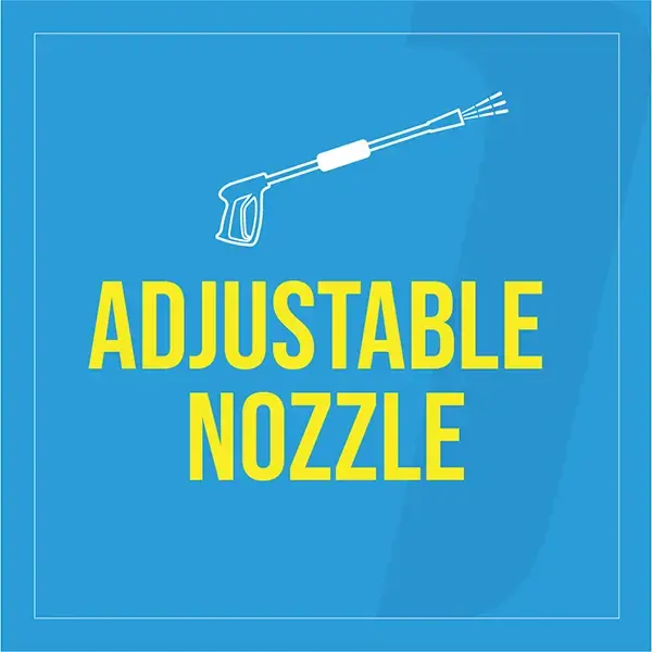 Top Tech 1400W Pressure Washer with External Detergent Bottle