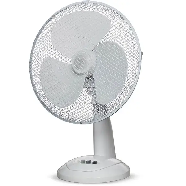 Top Tech 12" Oscillating 3 Speed Desk Fan