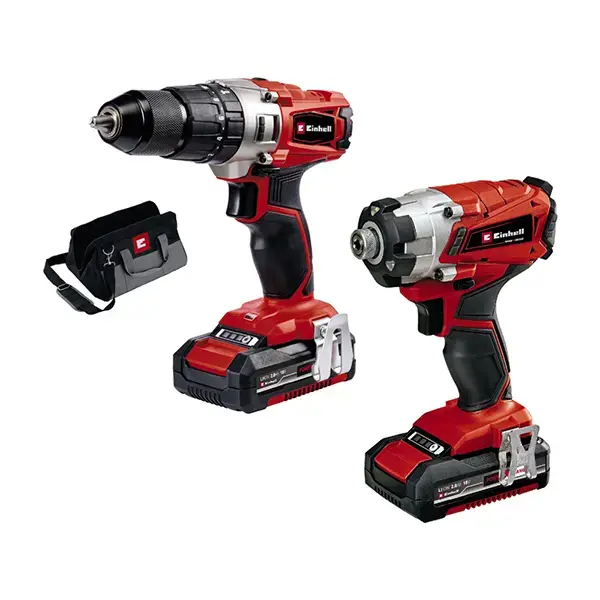 Einhell PXC 18V Cordless Combi Drill & Impact Driver Twin Pack 2 x 2.0Ah