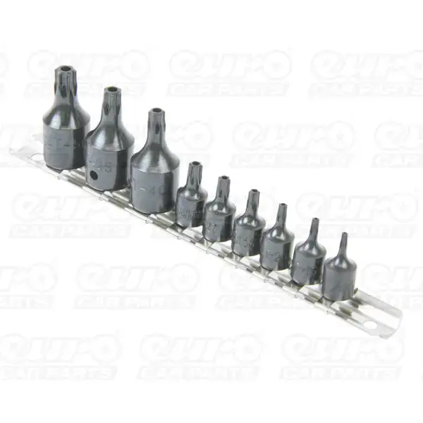 MasterPro 9 Piece Impact Star Bit Set 1/4 And 3/8 Drive