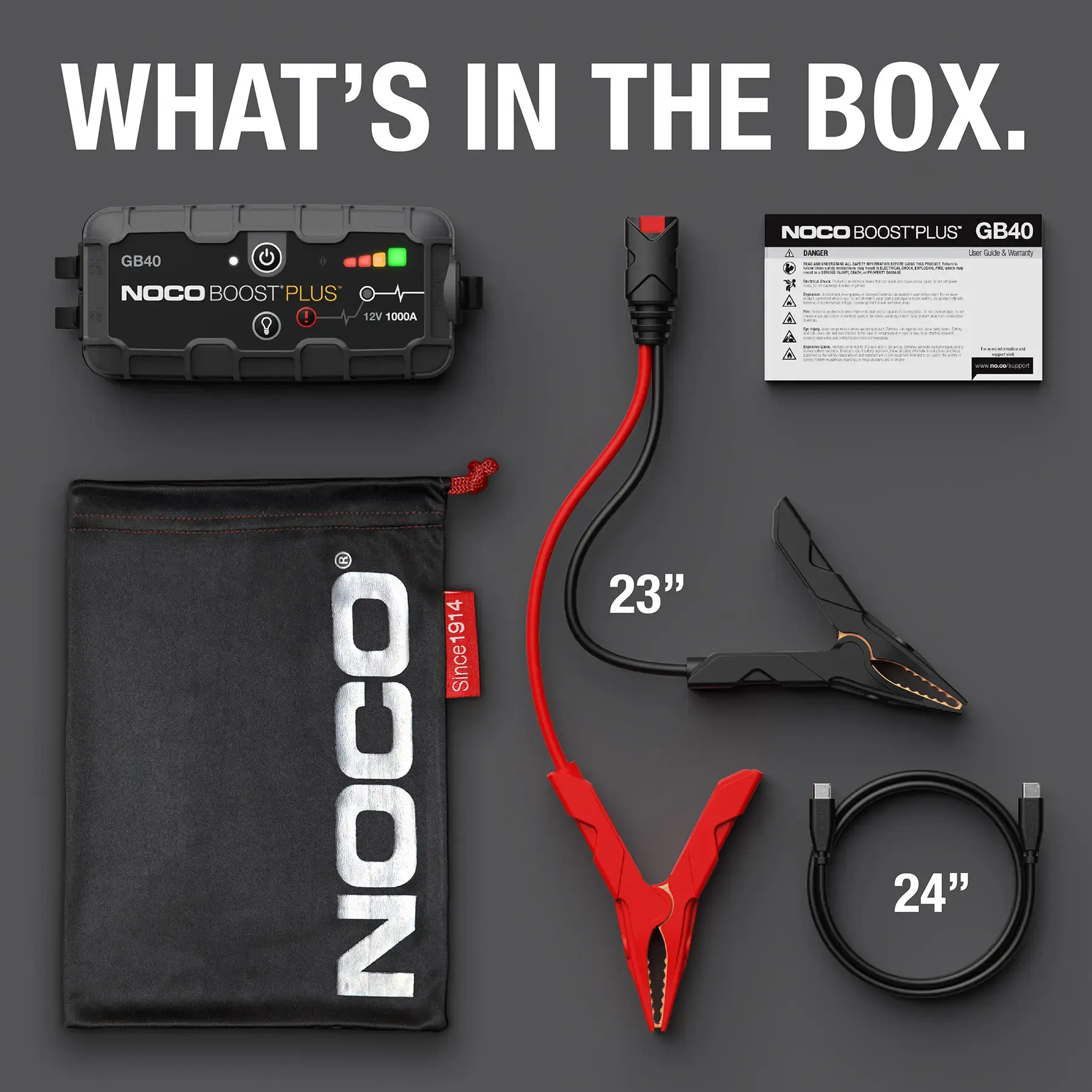 Noco GB40 Boost Plus 1000A UltraSafe Lithium Jump Starter