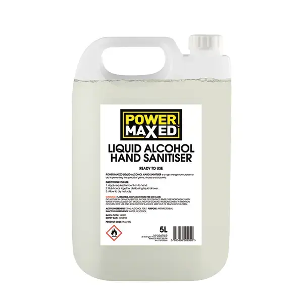 Power Maxed Hand Sanitiser (Liquid) 5L with Pump