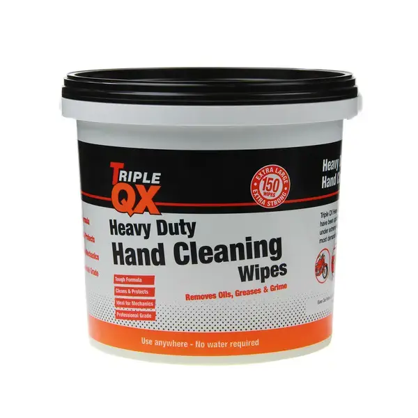 Triple QX Tub Of 150 Heavy Duty Hand Wipes