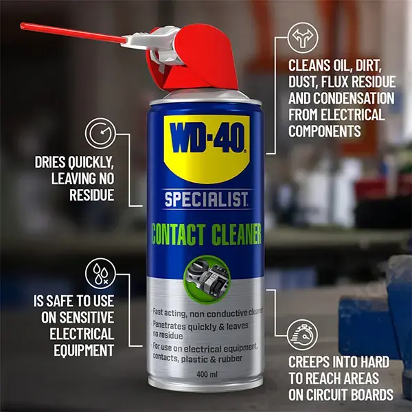 WD-40 Specialist Fast Drying Contact Cleaner with Smart Straw 400ml