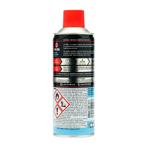 3-IN-ONE White Lithium Grease 400ml