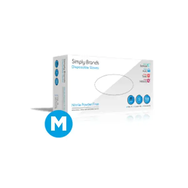 Simply Nitrile Gloves Medium x100