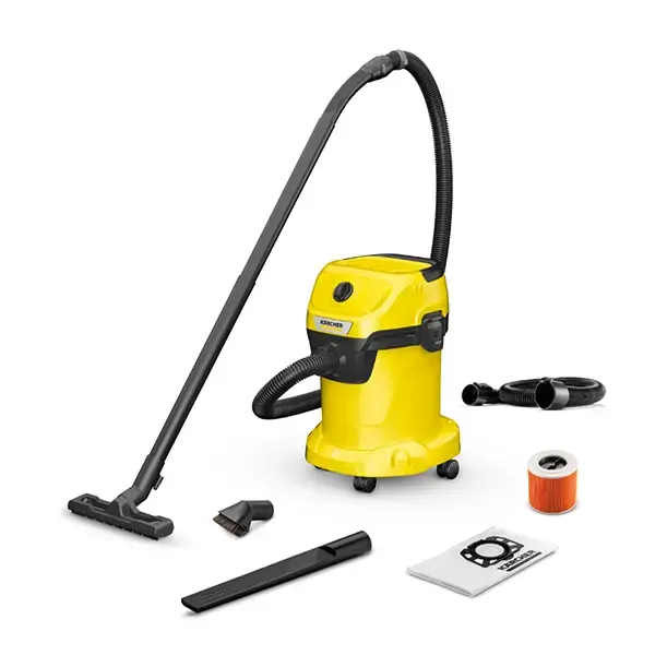 Karcher WD3 Tough Vac with Car Cleaning Accessories Bundle
