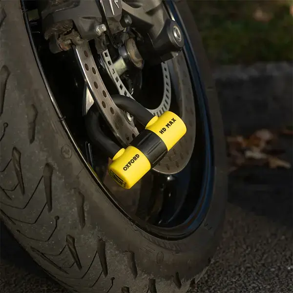 Oxford HD Max 14mm Motorcycle Disk Lock Yellow