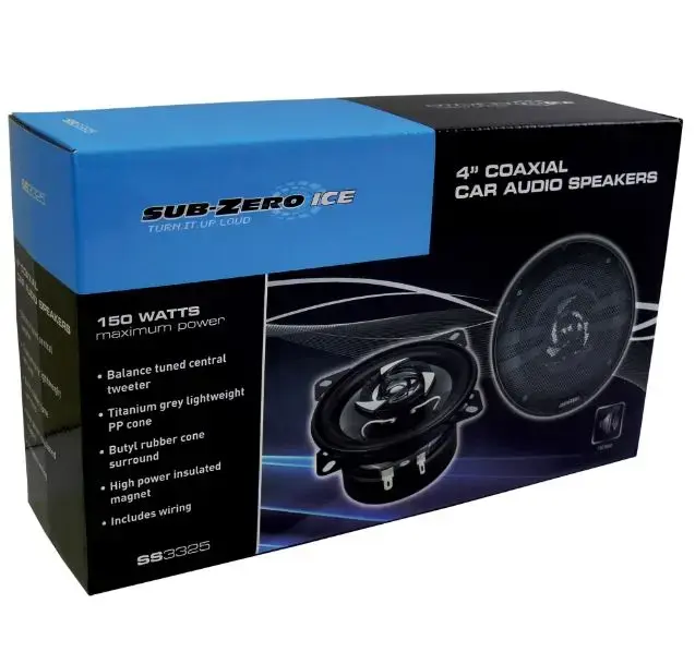 Sub Zero ICE 4" Coaxial 150 Watt speakers