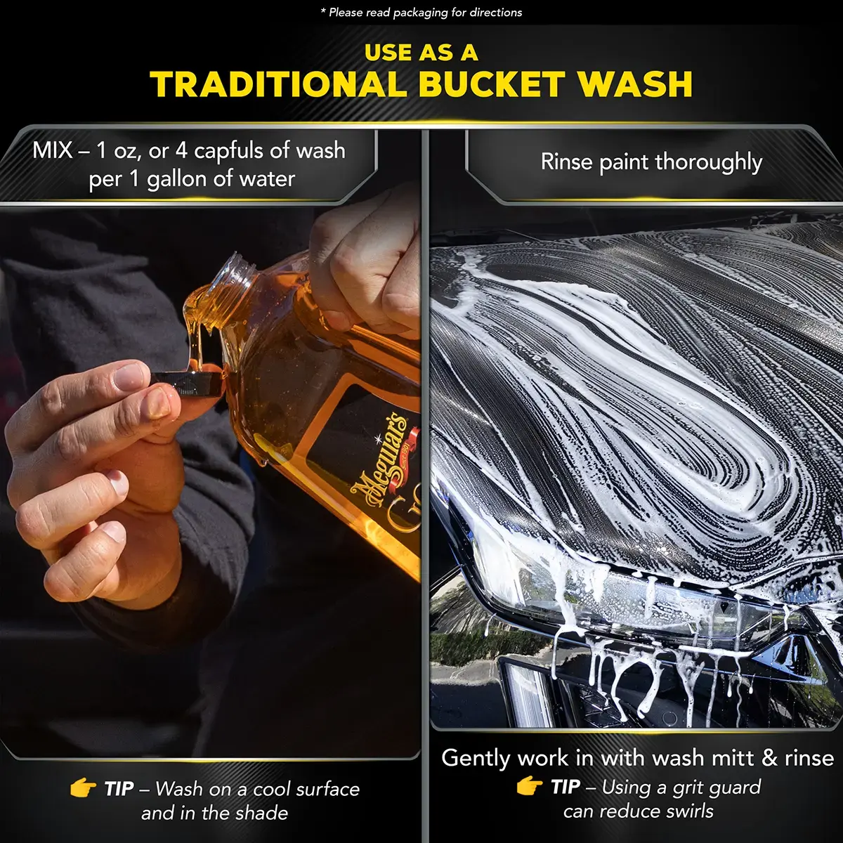 Meguiars Gold Class Car Wash Shampoo & Conditioner 1.89Ltr