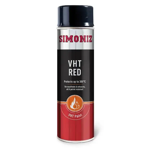 Simoniz Red VHT Spray Paint 500ml