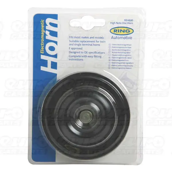 Ring 12v Single/Twin Terminal High Note Disc Horn