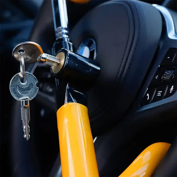 Streetwize Double Hook Steering Wheel Lock - Yellow