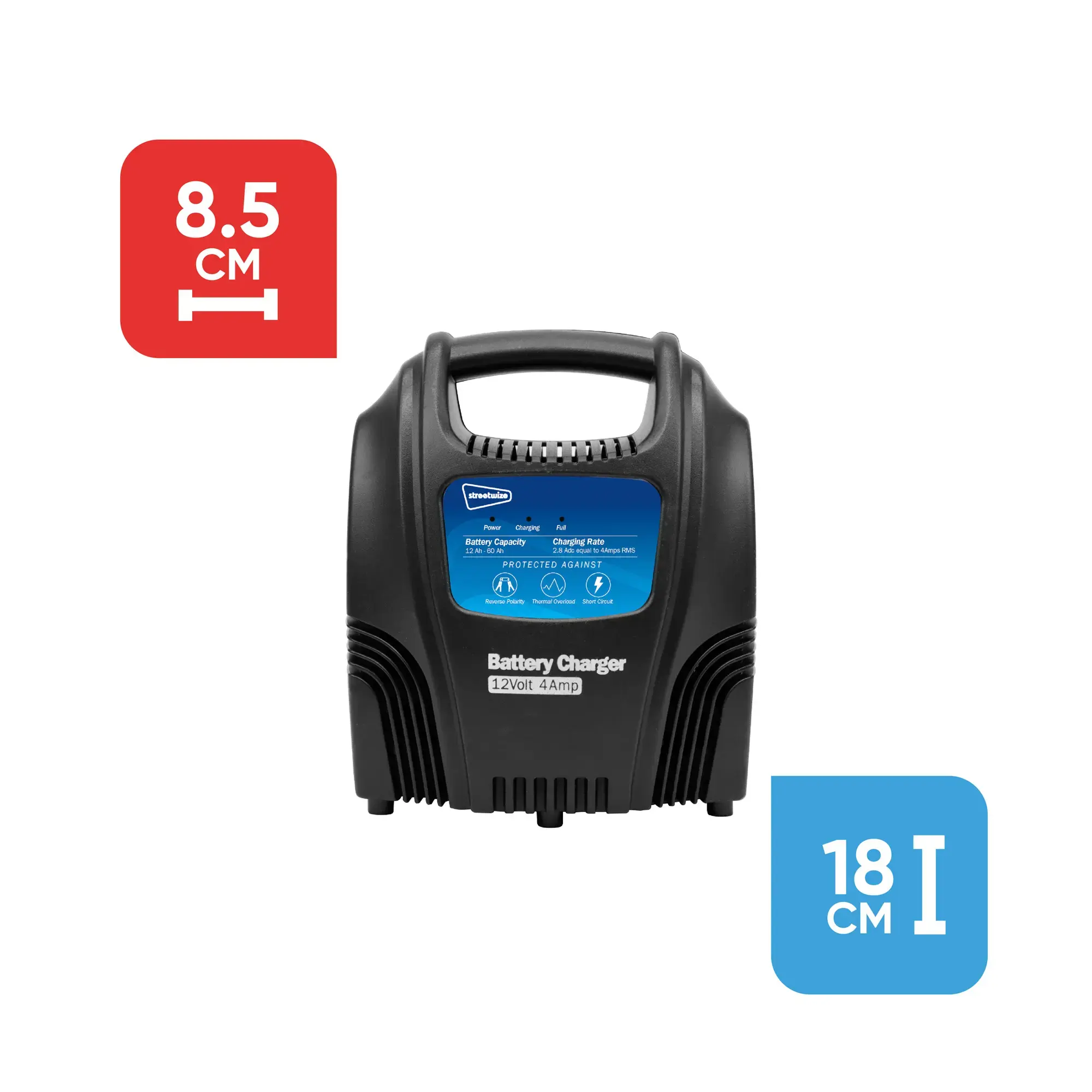 Streetwize Battery Charger - 4 amp