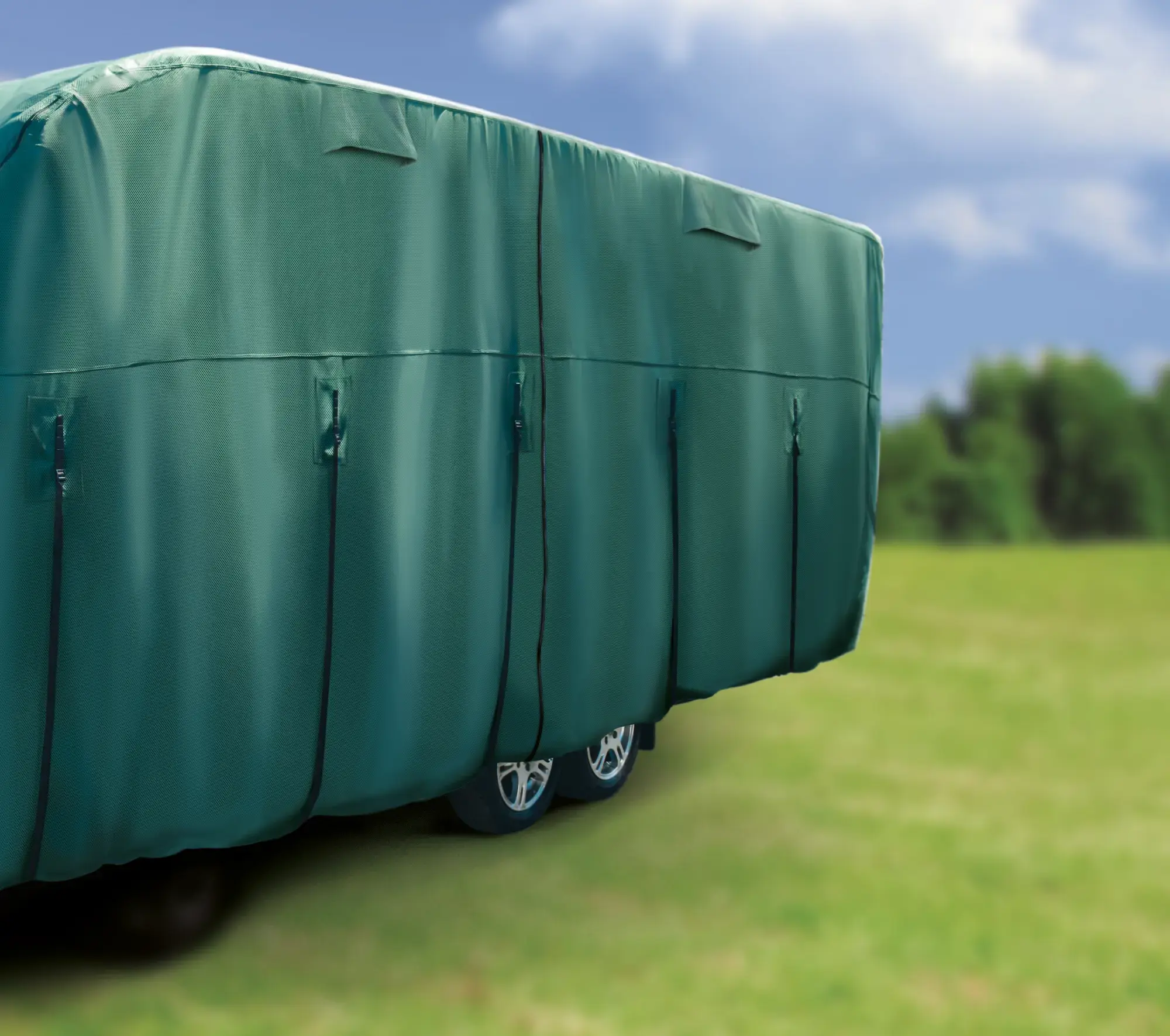Maypole Caravan Cover Green Fits Up To 4.1M (14')