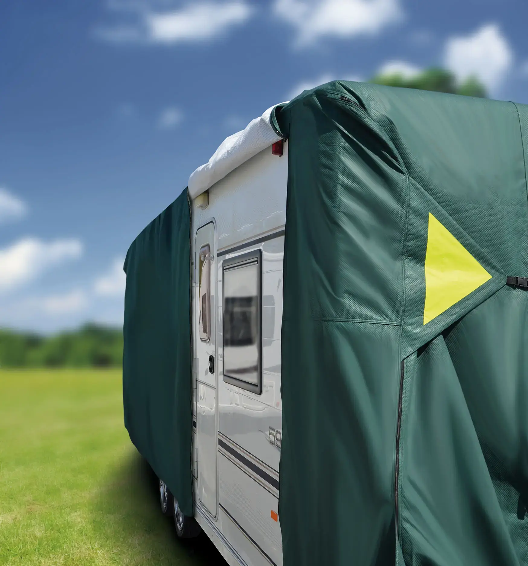 Maypole Caravan Cover Green Fits 6.8M-7.4M (23'-25')