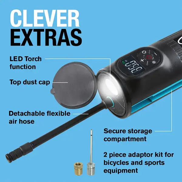 Ring Auto RTC2000 Cordless Handheld Rechargeable Tyre Inflator