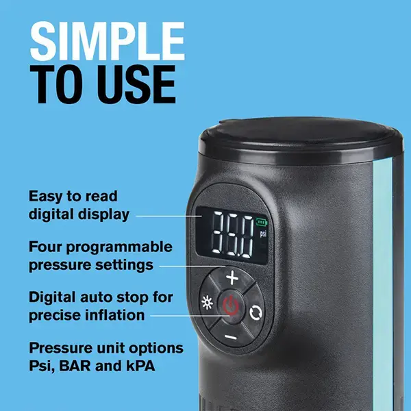 Ring Auto RTC2000 Cordless Handheld Rechargeable Tyre Inflator