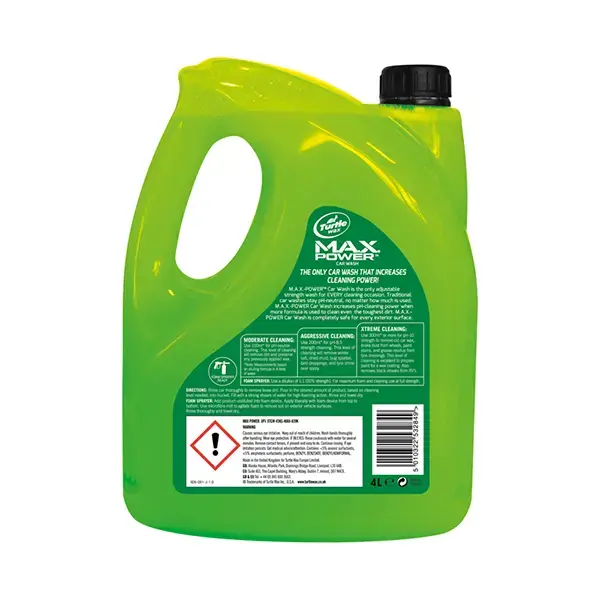 Turtlewax Max Power Car Wash Shampoo 4Ltr