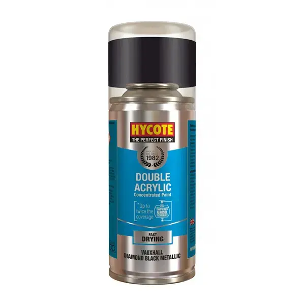 Hycote Vauxhall Diamond Black Metallic Spray Paint - 150ml