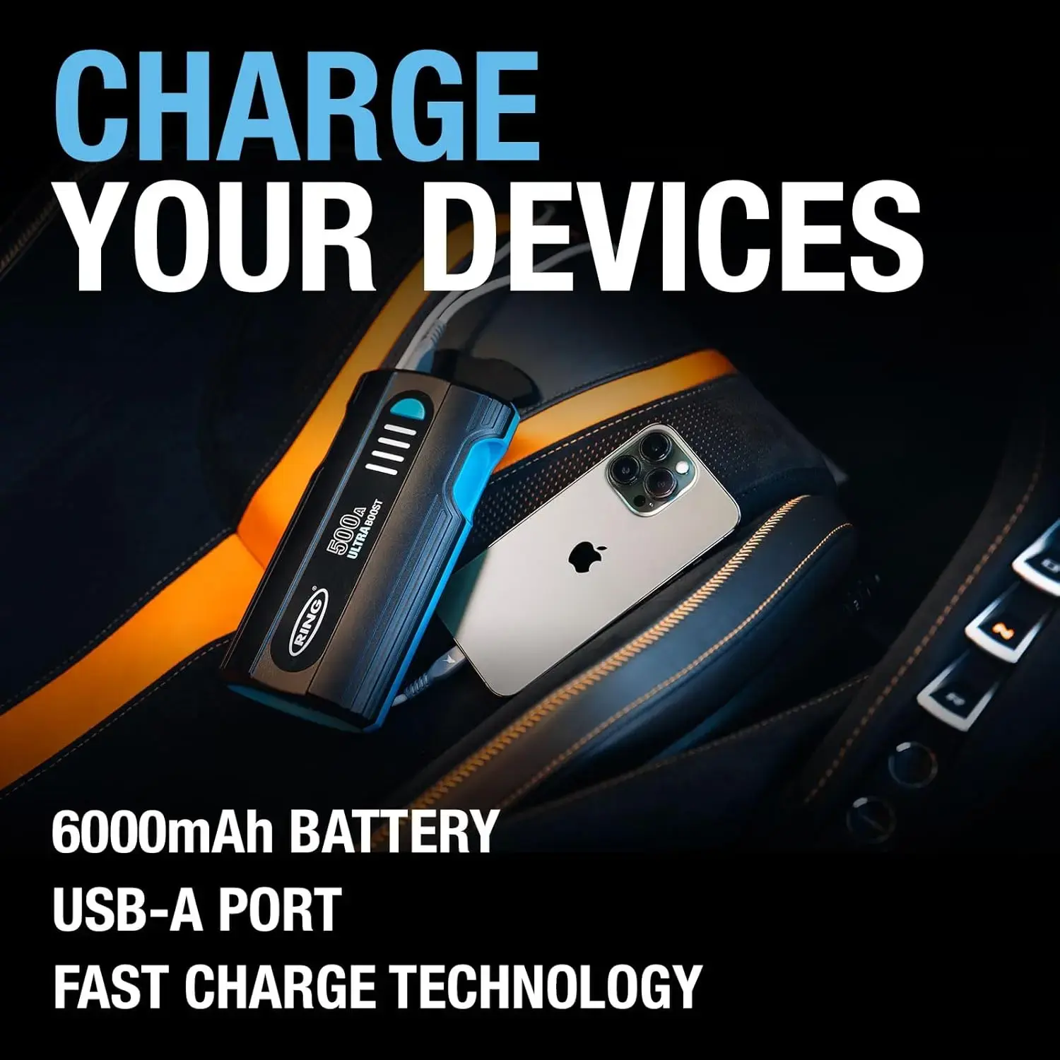 Ring Auto RJS010 ULTRABOOST 500 Jump Starter