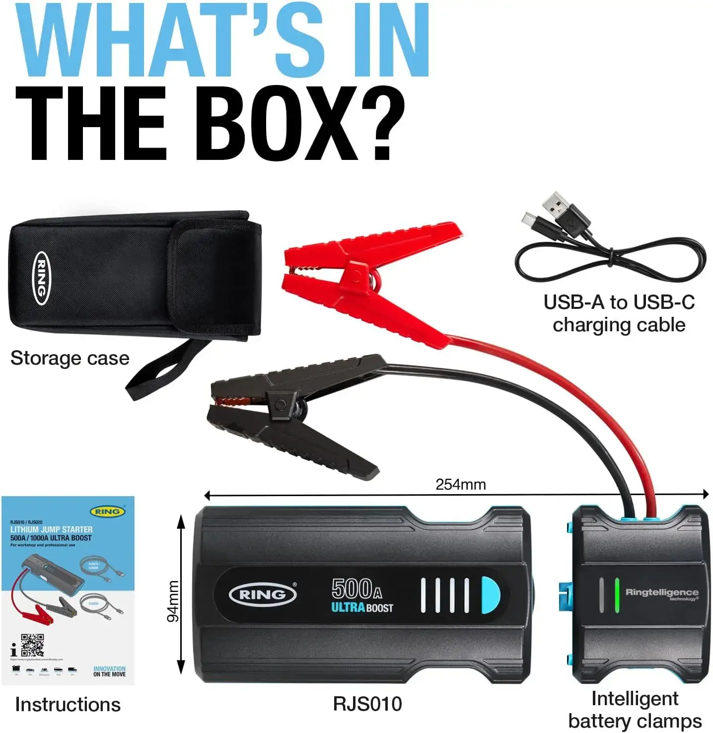 Ring Auto RJS010 ULTRABOOST 500 Jump Starter