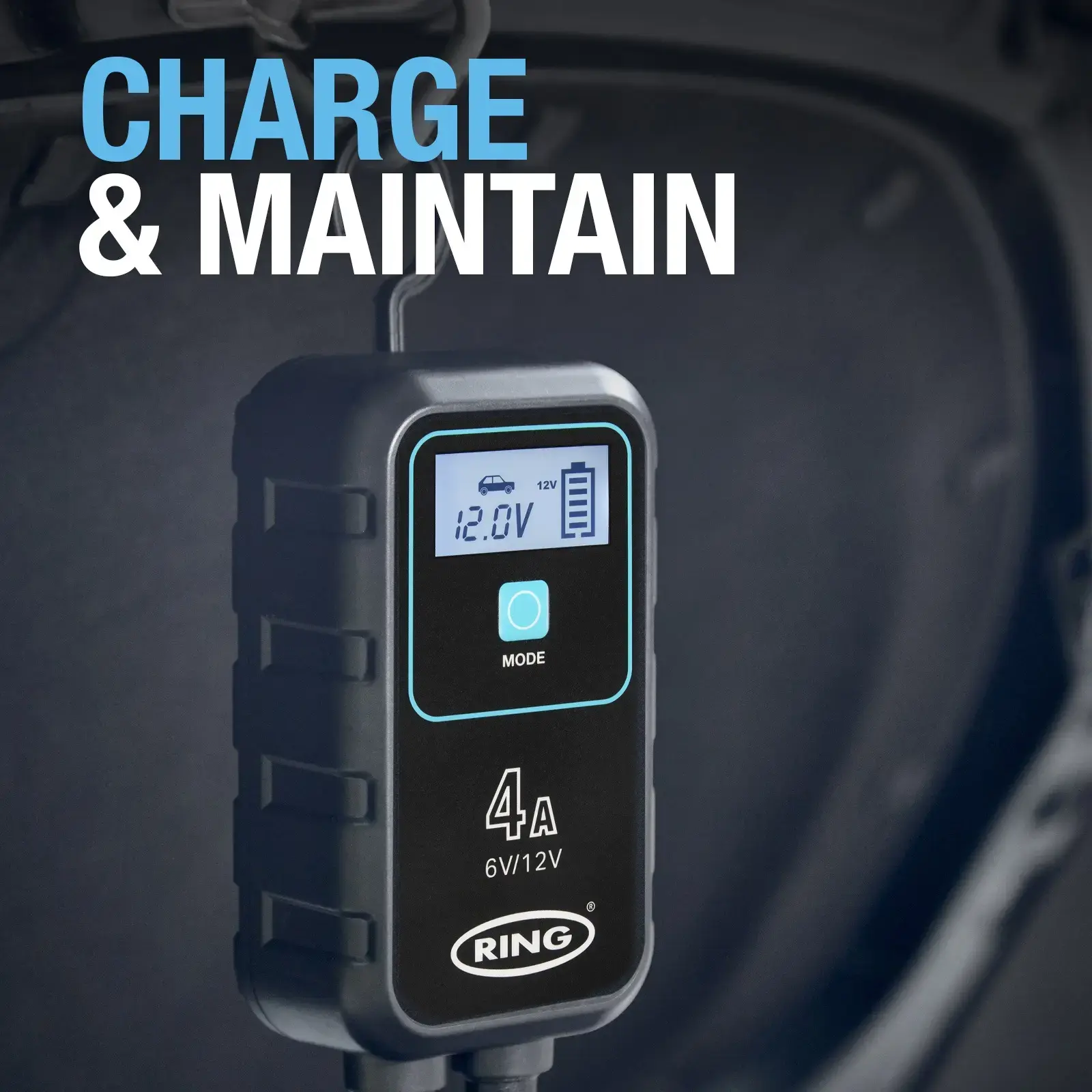 Ring Auto RSC904 SMARTCHARGE 4 Charger & Maintainer Lithium Battery Compatible 6V / 12V