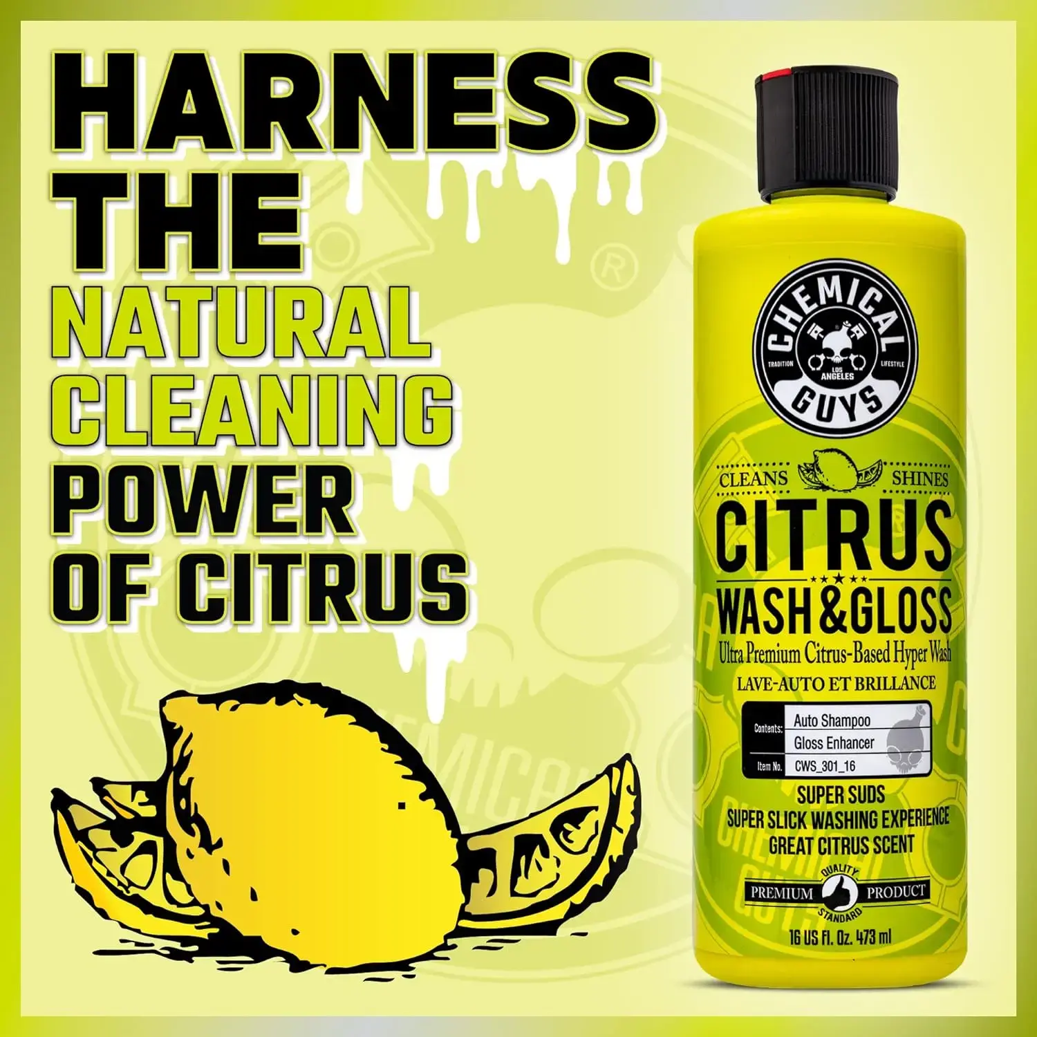 Chemical Guys Citrus Wash & Gloss Hyper-Concentrated 473ml