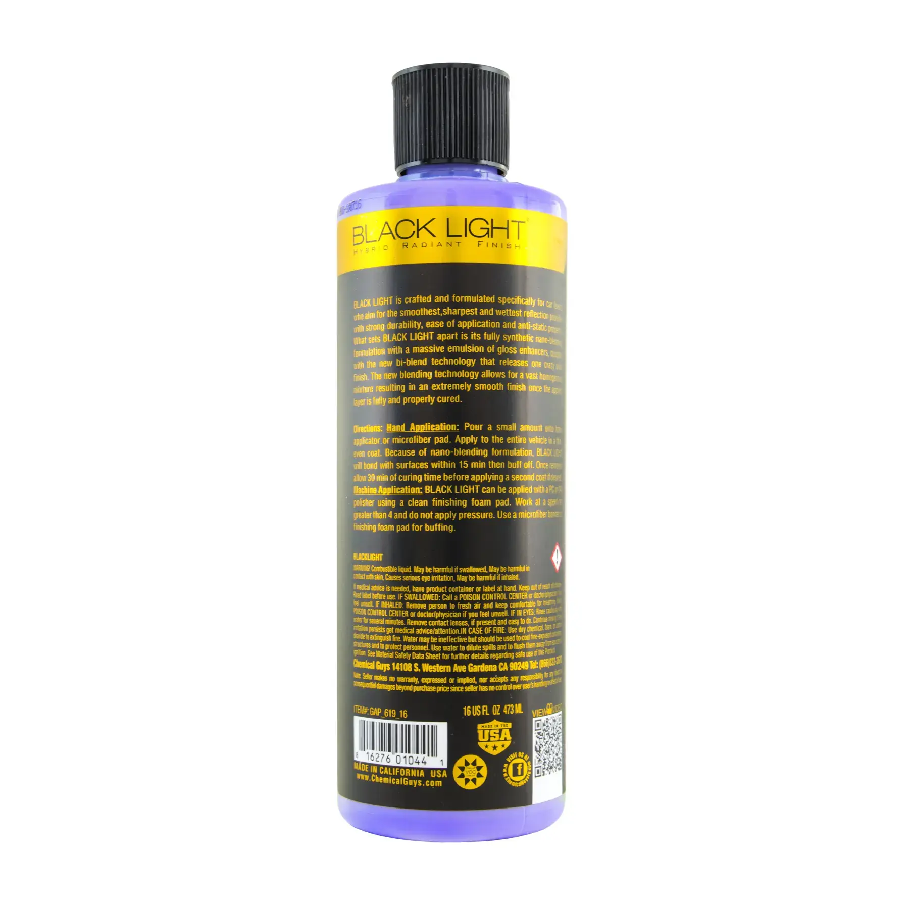 Chemical Guys Black Light-Super Finish Glaze 473ml