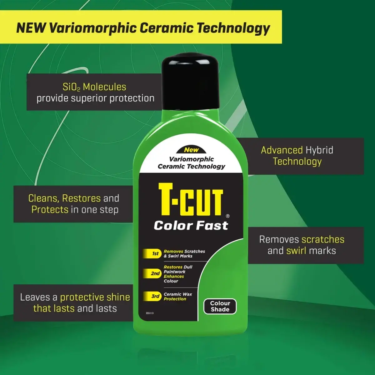 T-Cut Color Fast Ceramic Green 500ml