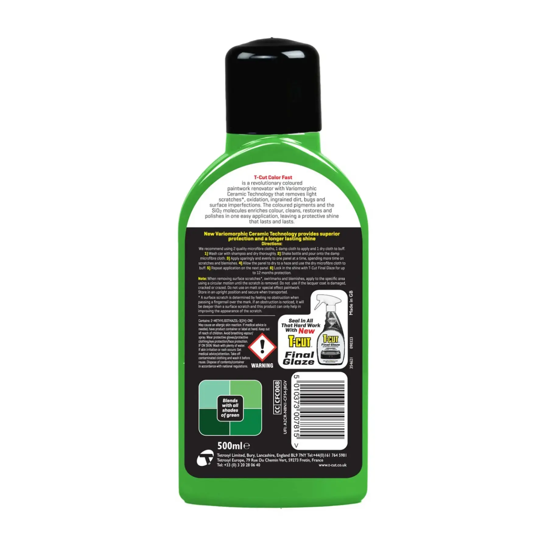 T-Cut Color Fast Ceramic Green 500ml