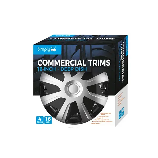 Simply 16" MIRAGE VAN/COMMERCIAL WHEEL TRIMS
