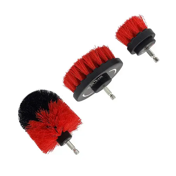 amtech Cordless drill cleaning brush set