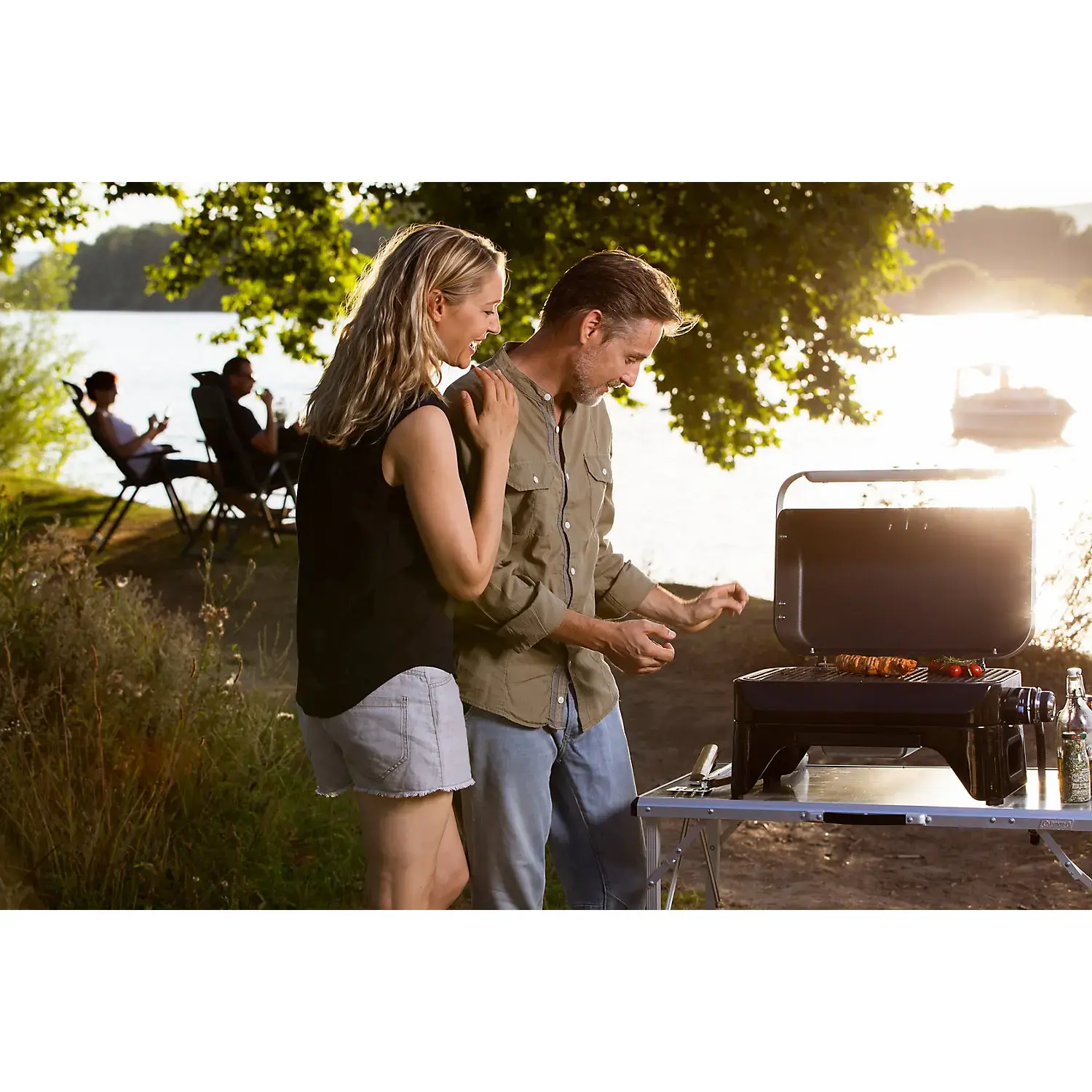 Campingaz Attitude 2Go CV - Black Table Top Gas BBQ Compact Portable Gas Barbecue