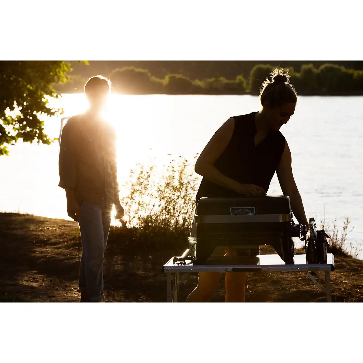 Campingaz Attitude 2Go CV - Black Table Top Gas BBQ Compact Portable Gas Barbecue