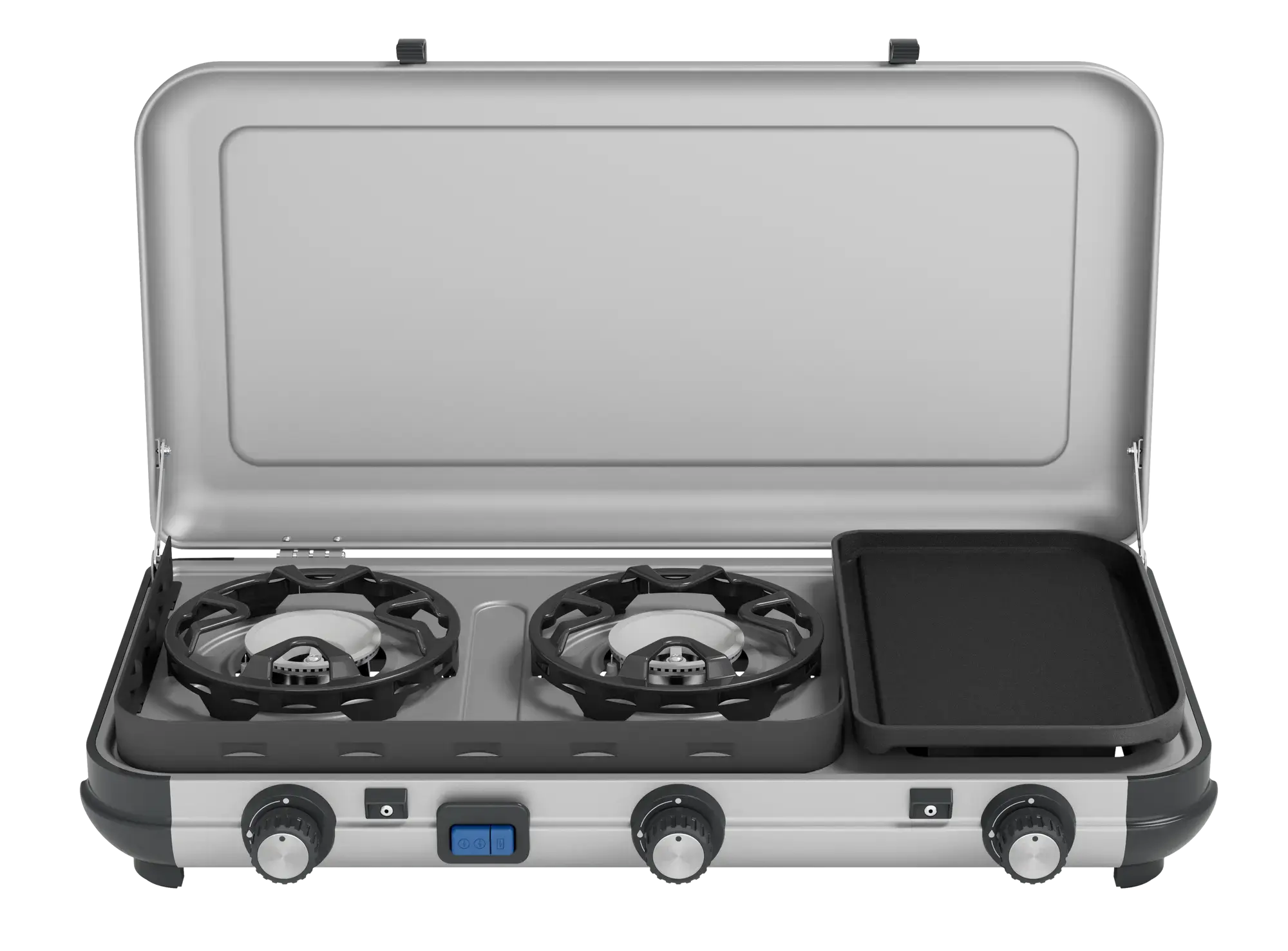 Campingaz Camping Kitchen™ 2 Multi-Cook Double Burner Portable Camping Gas Stove and Sid