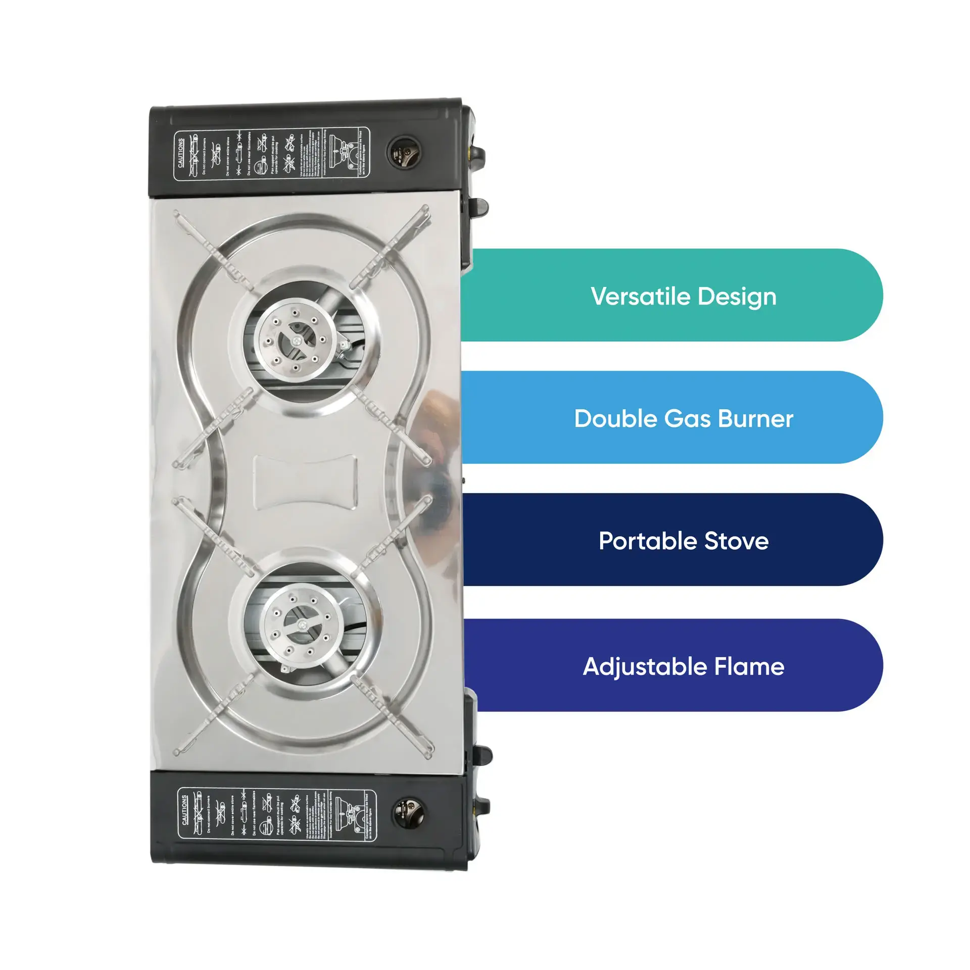 Streetwize Double Burner Portable Gas Stove