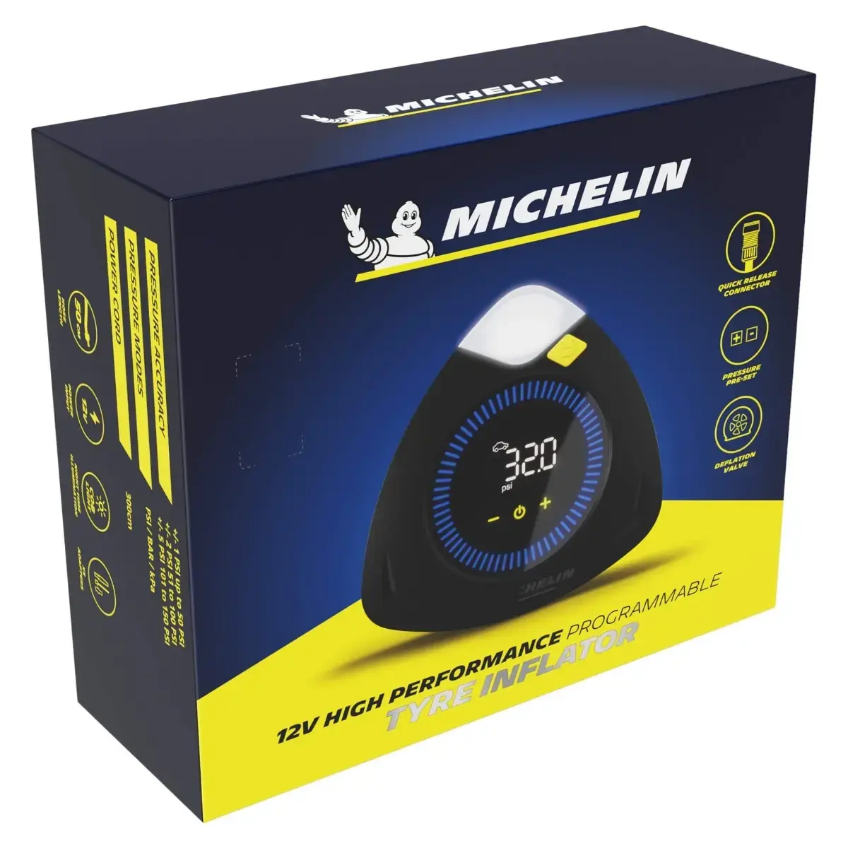Michelin 12V High Performance Programmable Rapid Tyre Inflator