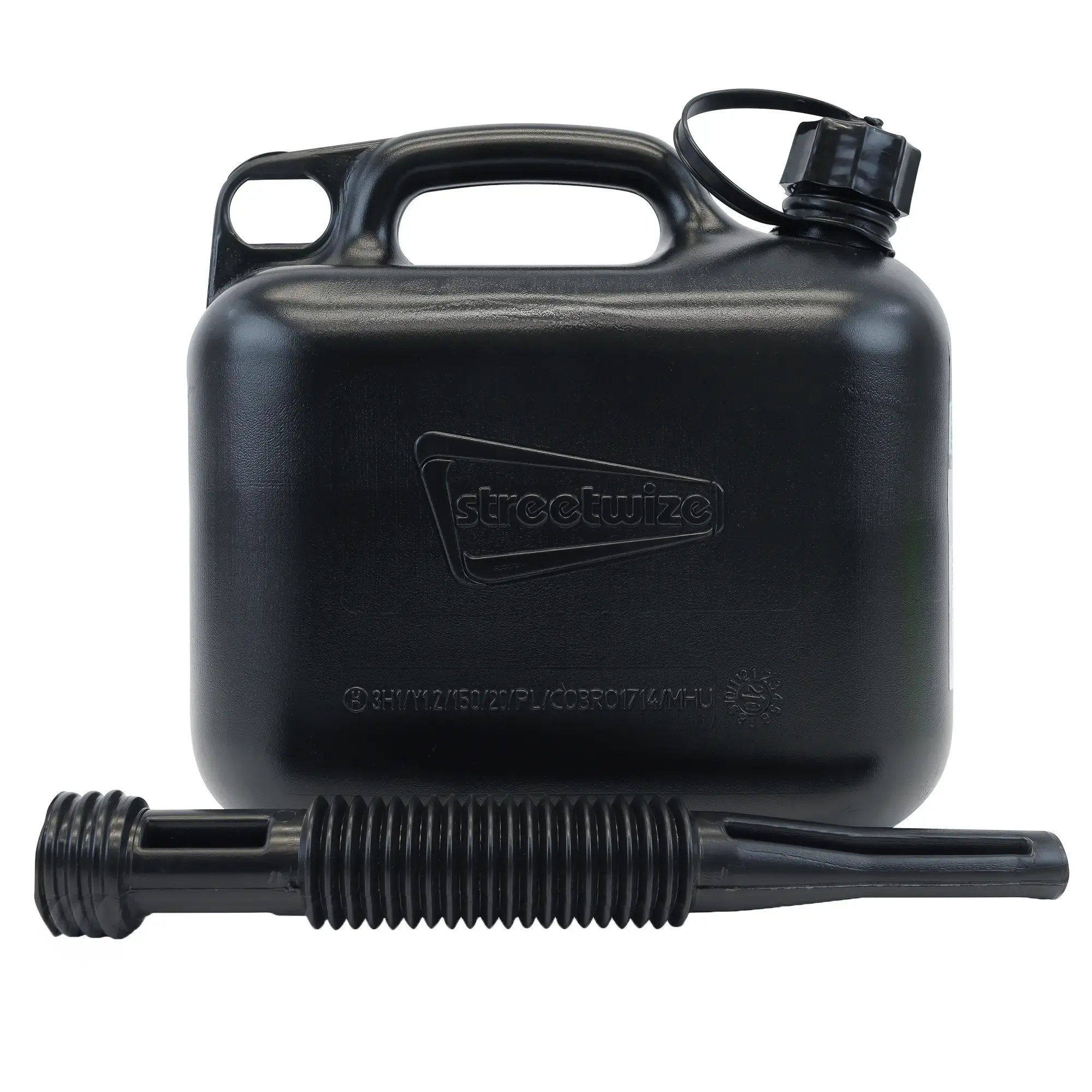 Streetwize 5L Plastic Black Fuel Can (Diesel)