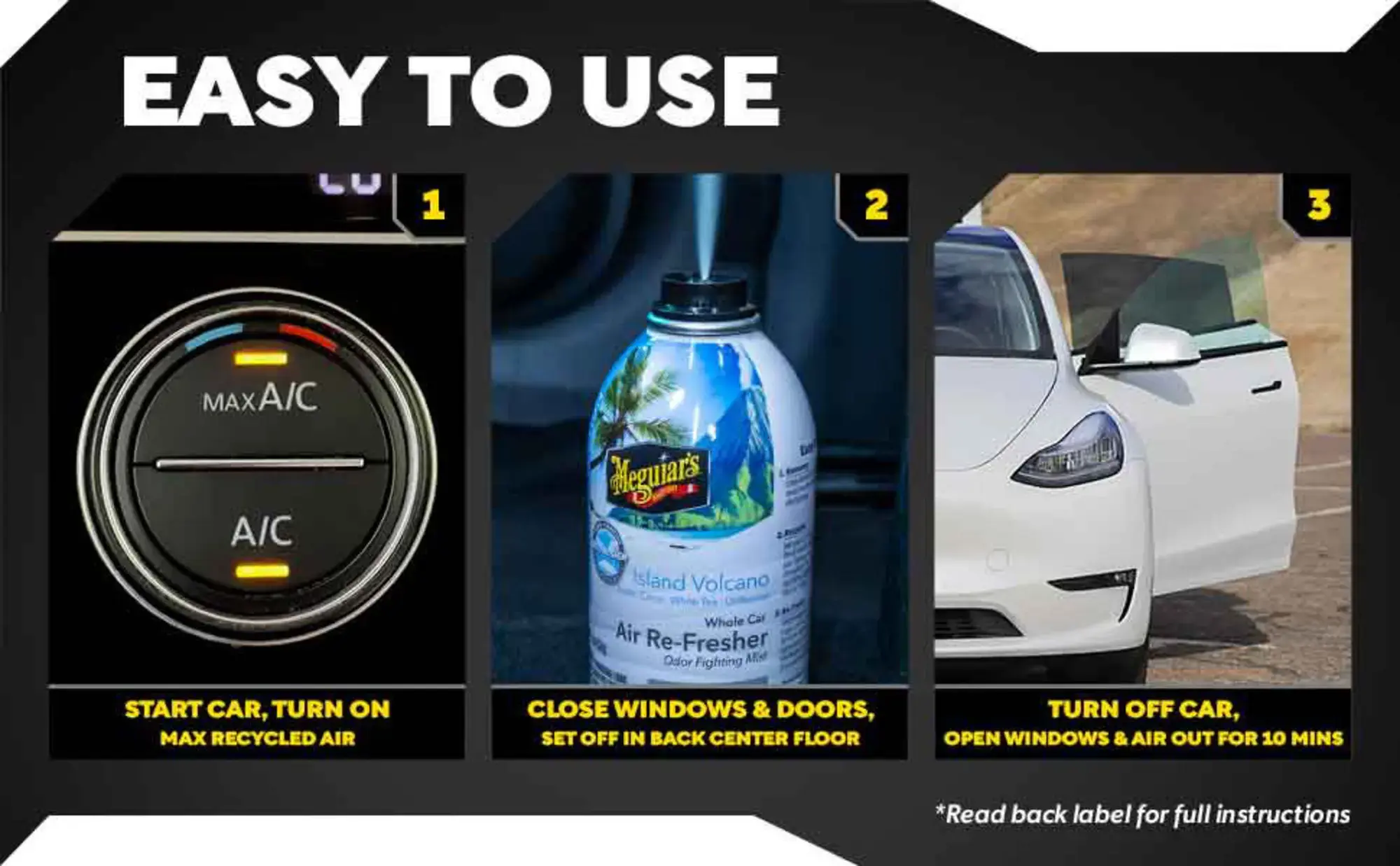 Meguiars Whole Car Air Re-Fresher Island Volcano 59ml