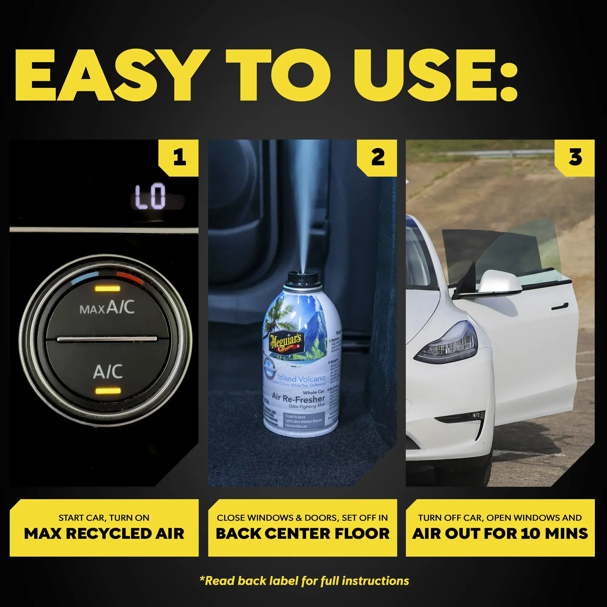 Meguiars Whole Car Air Re-Fresher Island Volcano 59ml